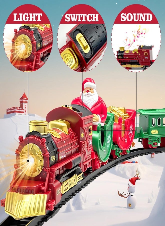Dkomekii Mini Christmas Train Set Santa Trains - Image 4